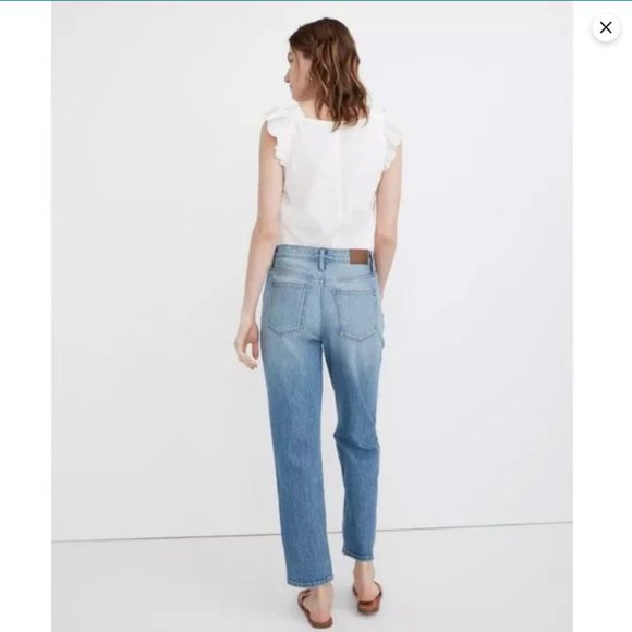 MADEWELL Tall Relaxed Jeans in Springtide Wash - Picture 4 of 9